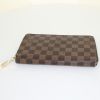 Louis Vuitton Zippy wallet in brown damier canvas - Detail D4 thumbnail