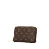Portafogli Louis Vuitton Zippy in tela monogram cerata marrone - 00pp thumbnail