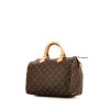 Sac à main Louis Vuitton Speedy 30 en toile monogram marron et cuir naturel - 00pp thumbnail