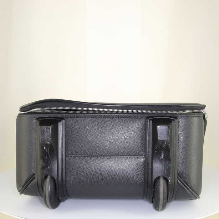 Maleta Louis Vuitton  Pegase en cuero taiga gris antracita y cuero negro - Detail D4