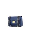 Fendi Kan U shoulder bag in blue leather - 00pp thumbnail