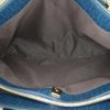 Fendi shopping bag in blue monogram canvas and blue - Detail D2 thumbnail