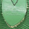 Sac de voyage Louis Vuitton Keepall 55 cm en cuir épi vert - Detail D3 thumbnail