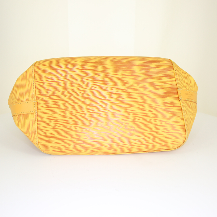 Bolso Cabás Louis Vuitton petit Noé modelo pequeño en cuero Epi amarillo - Detail D4