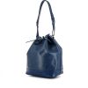 Shopping bag Louis Vuitton petit Noé modello grande in pelle Epi blu - 00pp thumbnail