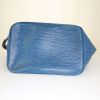 Shopping bag Louis Vuitton petit Noé modello grande in pelle Epi blu - Detail D4 thumbnail