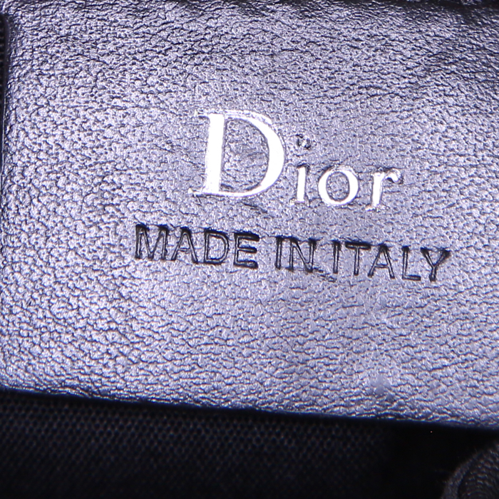 Zaino Dior in tela e pelle nera - Detail D3