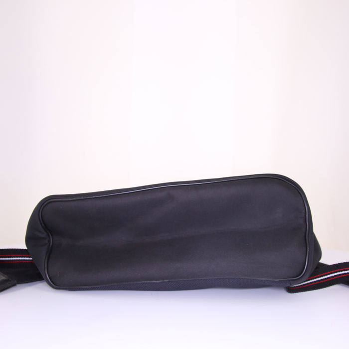 Dior backpack in canvas and black leather - Detail D4