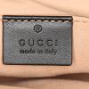 Sac bandoulière Gucci Nymphaea en cuir noir et rouge et bambou - Detail D4 thumbnail