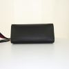 Gucci Nymphaea shoulder bag in black and red leather and bamboo - Detail D5 thumbnail