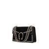 Gucci Dionysus bag worn on the shoulder or carried in the hand in black velvet and black leather - 00pp thumbnail