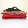 Bolso bandolera Prada Cahier en cuero bicolor rojo y negro - Detail D4 thumbnail