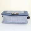 Chanel Boy small model shoulder bag in blue jean two tones denim - Detail D5 thumbnail