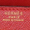Hermes Kelly 32 cm handbag in red Courchevel leather - Detail D4 thumbnail