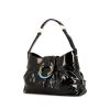 Bulgari Chandra bag worn on the shoulder or carried in the hand in black patent leather - 00pp thumbnail