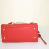 Salvatore Ferragamo shoulder bag in red grained leather - Detail D5 thumbnail