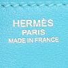 Bolso de mano Hermes Birkin 25 cm en cuero swift azul - Detail D3 thumbnail