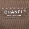 Chanel Boy large model shoulder bag in beige quilted suede - Detail D4 thumbnail