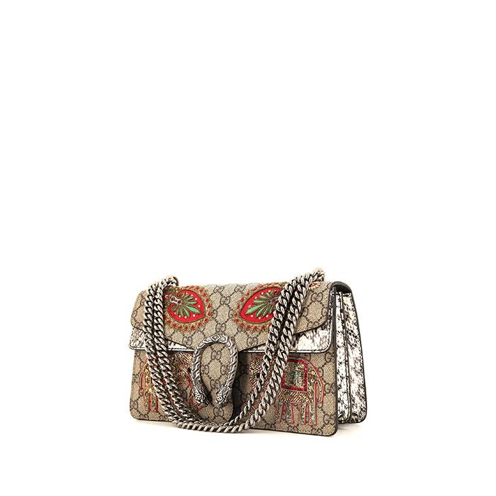 Black Dionysus crystal-embellished satin handbag | Gucci | MATCHES UK
