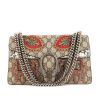 Gucci Dionysus bag worn on the shoulder or carried in the hand in beige monogram canvas and white python - 360 thumbnail