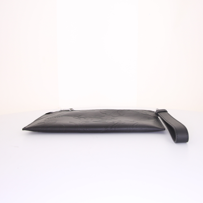 Pochette Versace Medusa en cuir noir - Detail D4