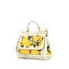 Dolce & Gabbana Sicily shoulder bag in white grained leather - 00pp thumbnail