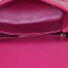 Borsa a tracolla Chanel Top Handle in pitone rosa - Detail D3 thumbnail