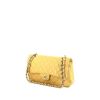 Bolso de mano Chanel Timeless Classic en cuero acolchado amarillo - 00pp thumbnail