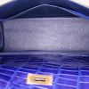 Hermes Kelly 32 cm handbag in Bleu Saphir crocodile - Detail D3 thumbnail