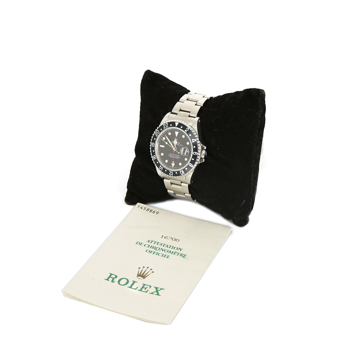 Orologio Rolex GMT-Master in acciaio Ref :  16700 Circa  1996 - Detail D2