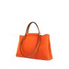 Bolso Cabás Hermès Cabag en lona naranja y cuero natural - 00pp thumbnail