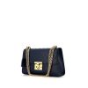 Gucci Padlock medium model shoulder bag in blue monogram leather - 00pp thumbnail