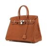 Hermes Birkin 35 cm handbag in gold Barenia leather - 00pp thumbnail
