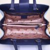 Gucci GG Marmont Tote bag worn on the shoulder or carried in the hand in denim canvas and blue leather - Detail D3 thumbnail