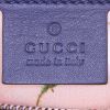 Borsa da spalla o a mano Gucci GG Marmont Tote in tela denim e pelle blu - Detail D4 thumbnail