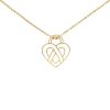 Poiray Coeur Entrelacé large model necklace in yellow gold - 00pp thumbnail
