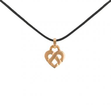 Ciondolo Poiray Coeur Entrelacé modello piccolo in oro rosa
