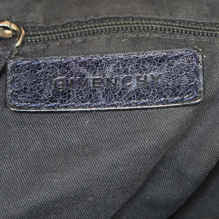 Givenchy Nightingale 24 hours bag in blue leather - Detail D4