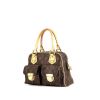 Louis Vuitton Manhattan small model handbag in brown monogram canvas and natural leather - 00pp thumbnail