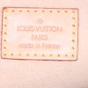 Bolso de mano Louis Vuitton Manhattan modelo pequeño en lona Monogram marrón y cuero natural - Detail D3 thumbnail