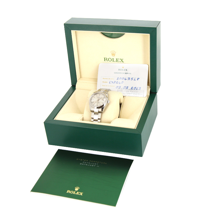 Rolex Datejust watch in stainless steel Circa  2014 - Detail D2