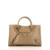 Balenciaga Classic City handbag in beige leather - 360 thumbnail