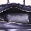 Bolso bandolera Céline Luggage Nano en cuero negro y piel de pitón gris - Detail D3 thumbnail