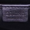 Bolso bandolera Céline Luggage Nano en cuero negro y piel de pitón gris - Detail D4 thumbnail