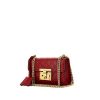 Sac bandoulière Gucci Padlock petit modèle en cuir monogram rouge - 00pp thumbnail