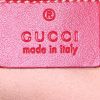 Bolso bandolera Gucci Padlock modelo pequeño en cuero Monogram rojo - Detail D4 thumbnail