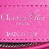Borsa Dior Lady Dior modello medio in pelle cannage tricolore rosa arancione e plum - Detail D4 thumbnail