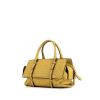 Bottega Veneta Duo handbag in smooth leather and yellow braided leather - 00pp thumbnail