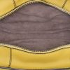 Bolso de mano Bottega Veneta Duo en cuero liso y cuero trenzado amarillo - Detail D2 thumbnail