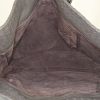 Bottega Veneta shopping bag in grey braided leather - Detail D2 thumbnail